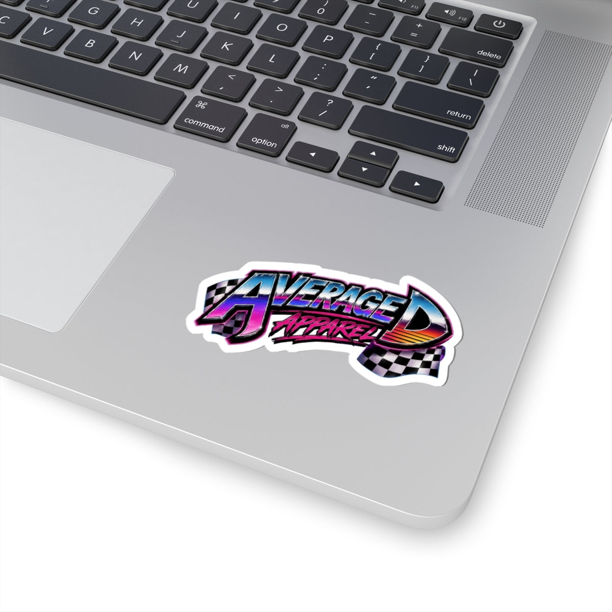 Average D Apparel Retro Racing Kiss-Cut Sticker