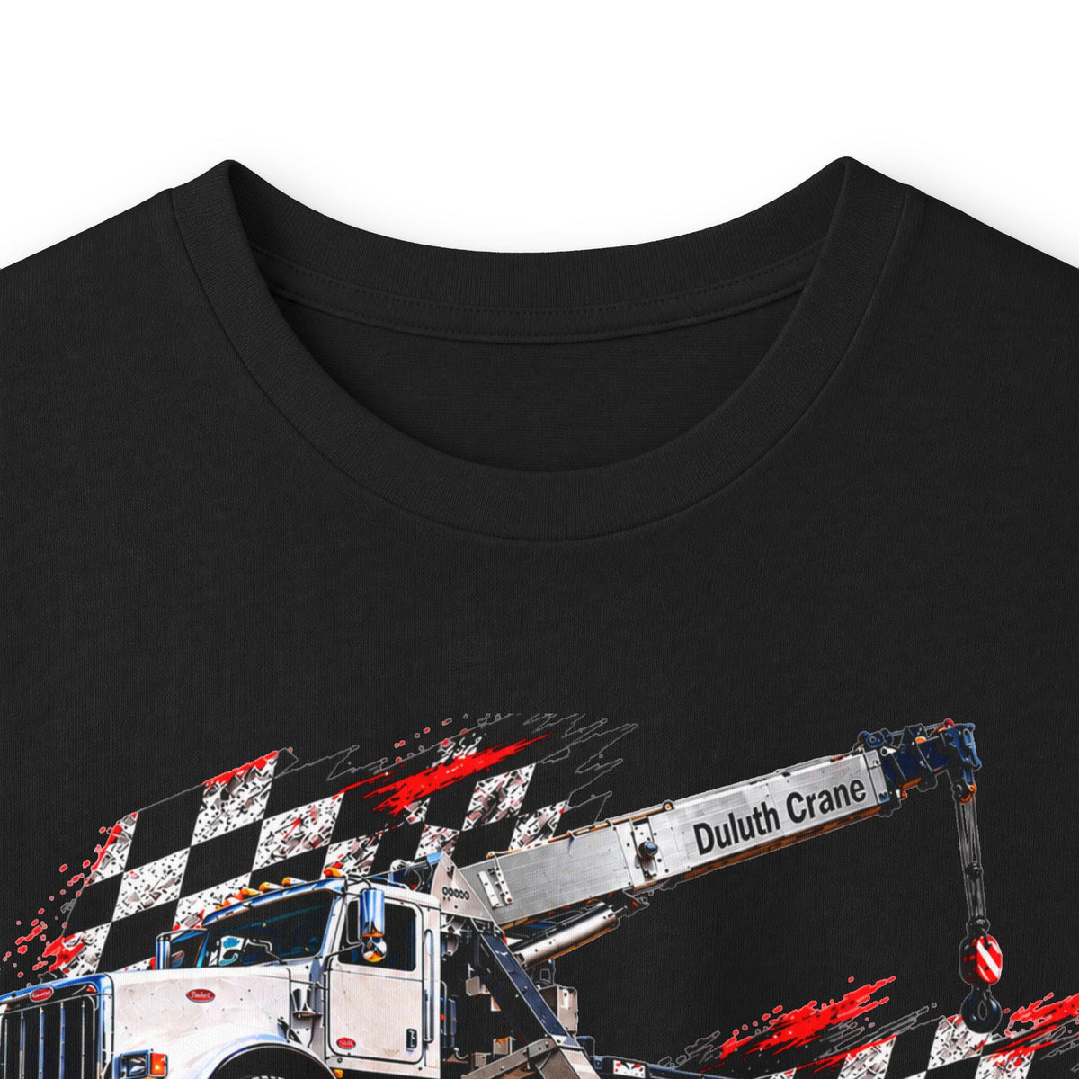 Long Sleeve Tee — 'Average D Apparel' Tow Truck Graphic (So Erect Right Now)