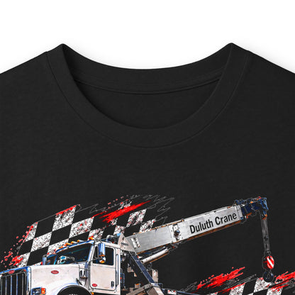Long Sleeve Tee — 'Average D Apparel' Tow Truck Graphic (So Erect Right Now)