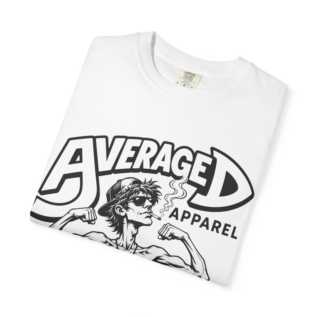 Average D Apparel Graphic T-Shirt — Vintage Punk Muscle Sketch Tee