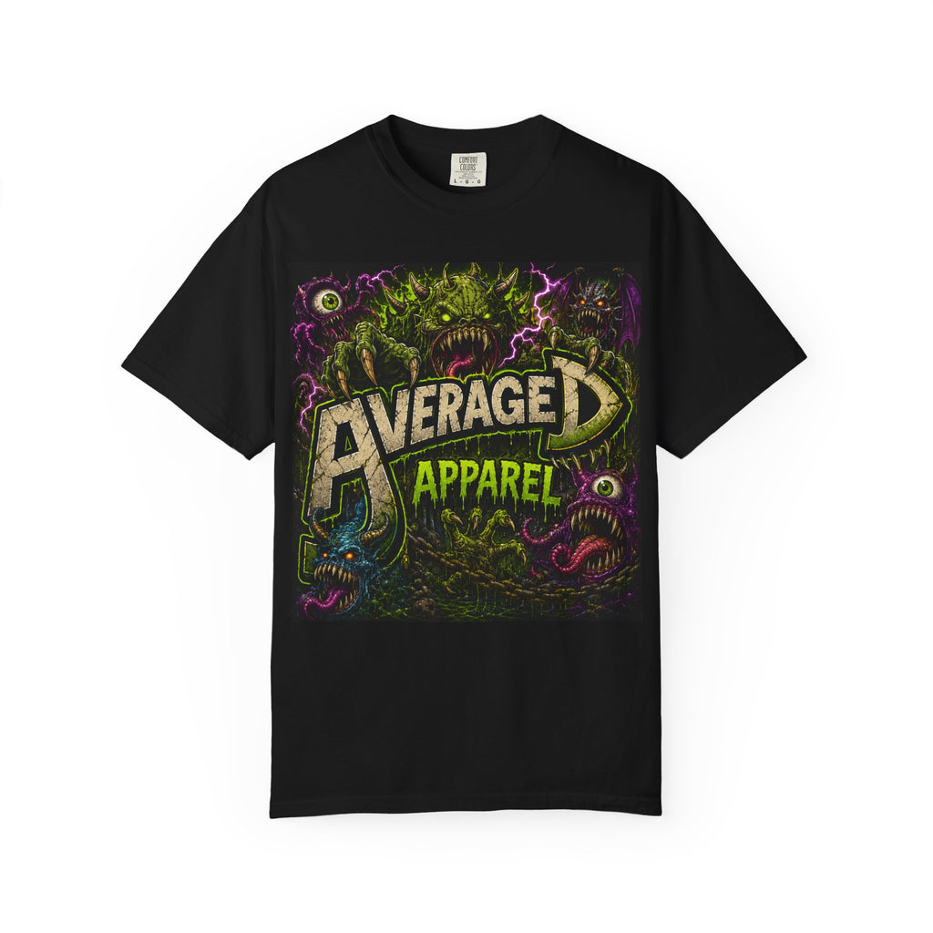 Average Apparel Graphic T‑Shirt — Retro Monster Band Tee