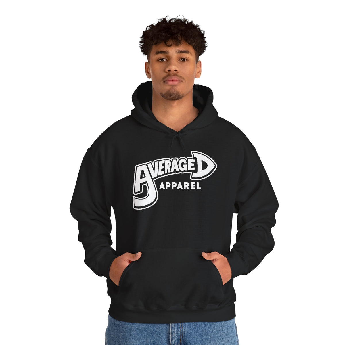 Average Apparel Hoodie – Retro Script Logo Pullover