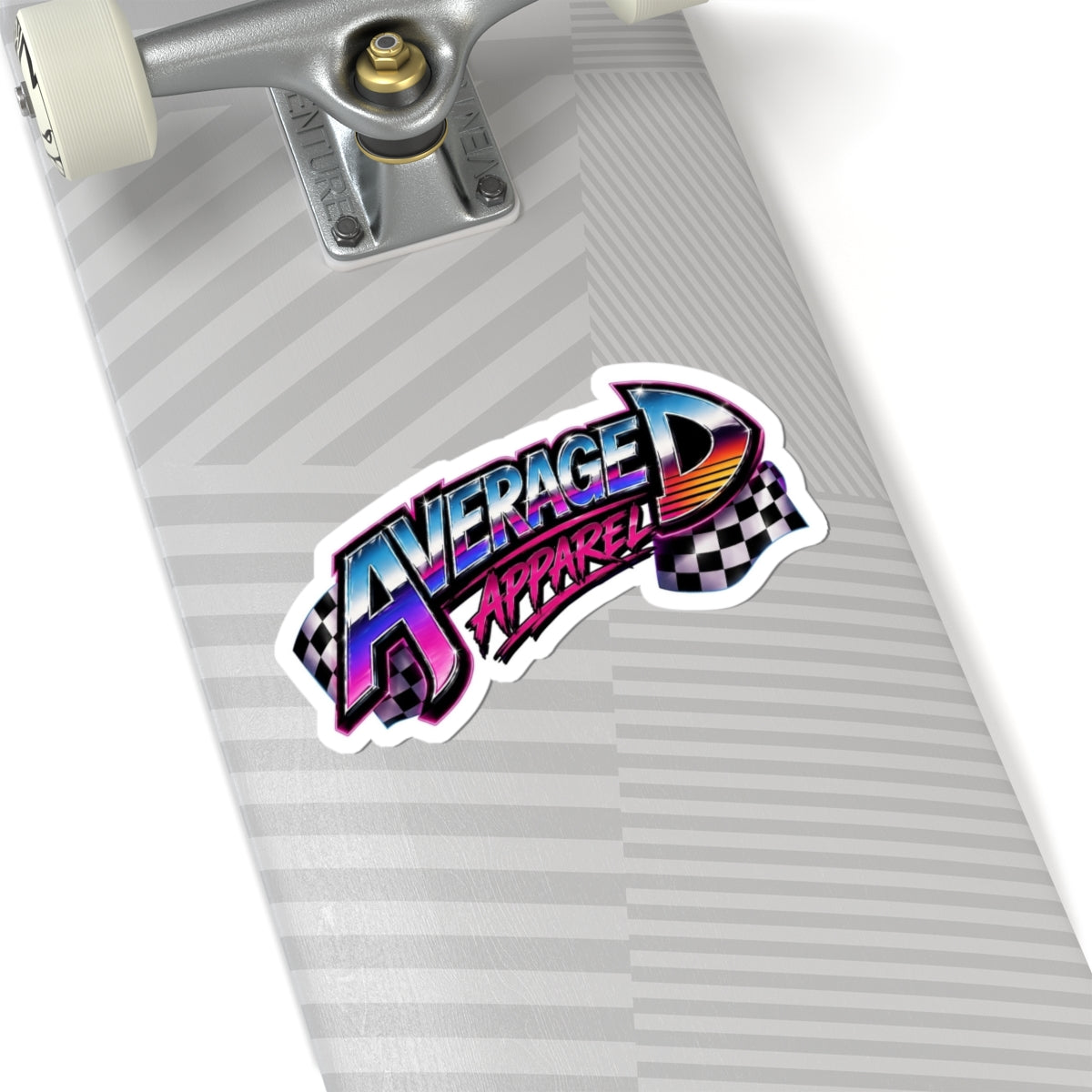 Average D Apparel Retro Racing Kiss-Cut Sticker