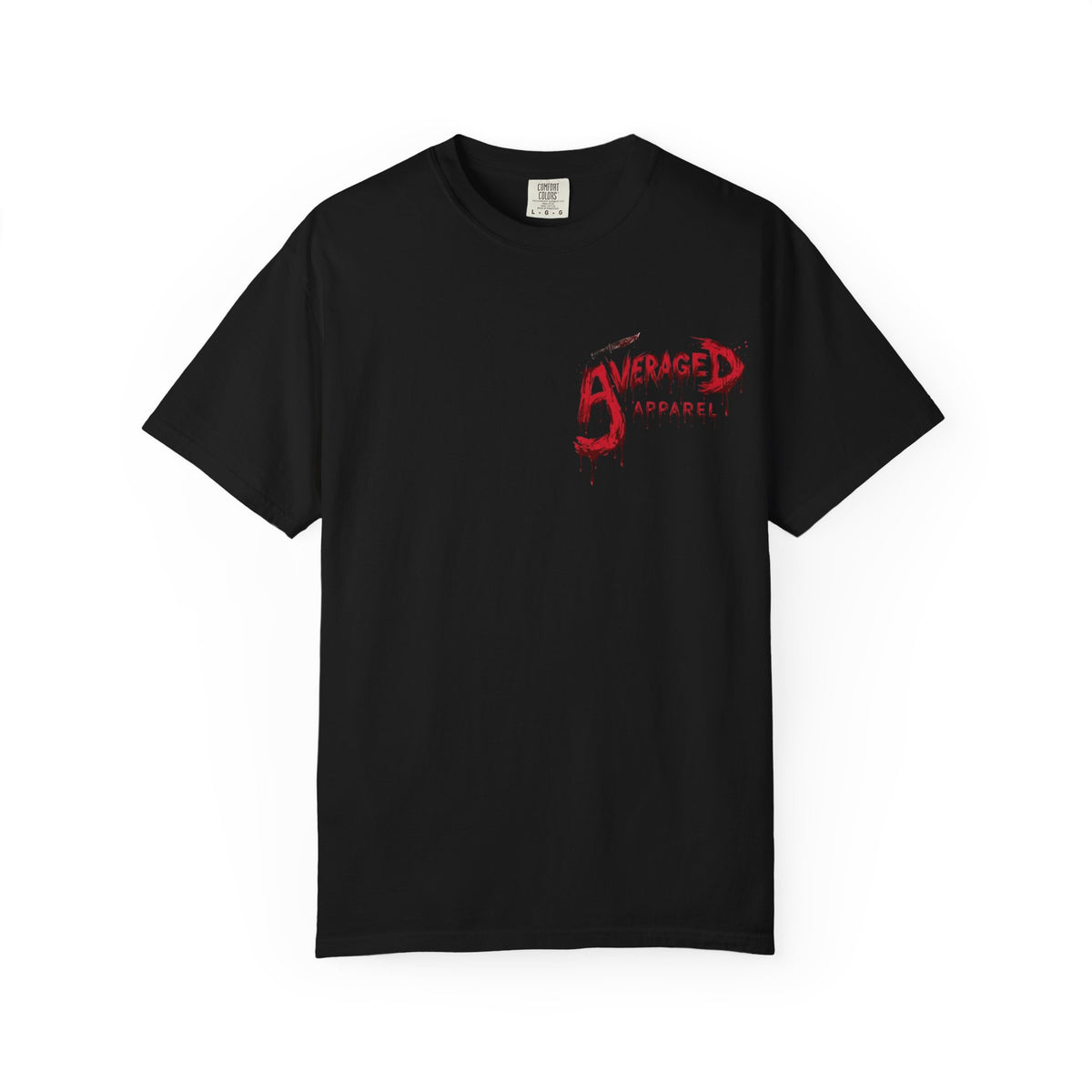 Horror Graphic Tee — “She Will Cut You” Bloodied Knife T-Shirt