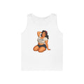Pin-Up Curvy Girl Graphic Tank Top — Retro Body Positive Vintage Style