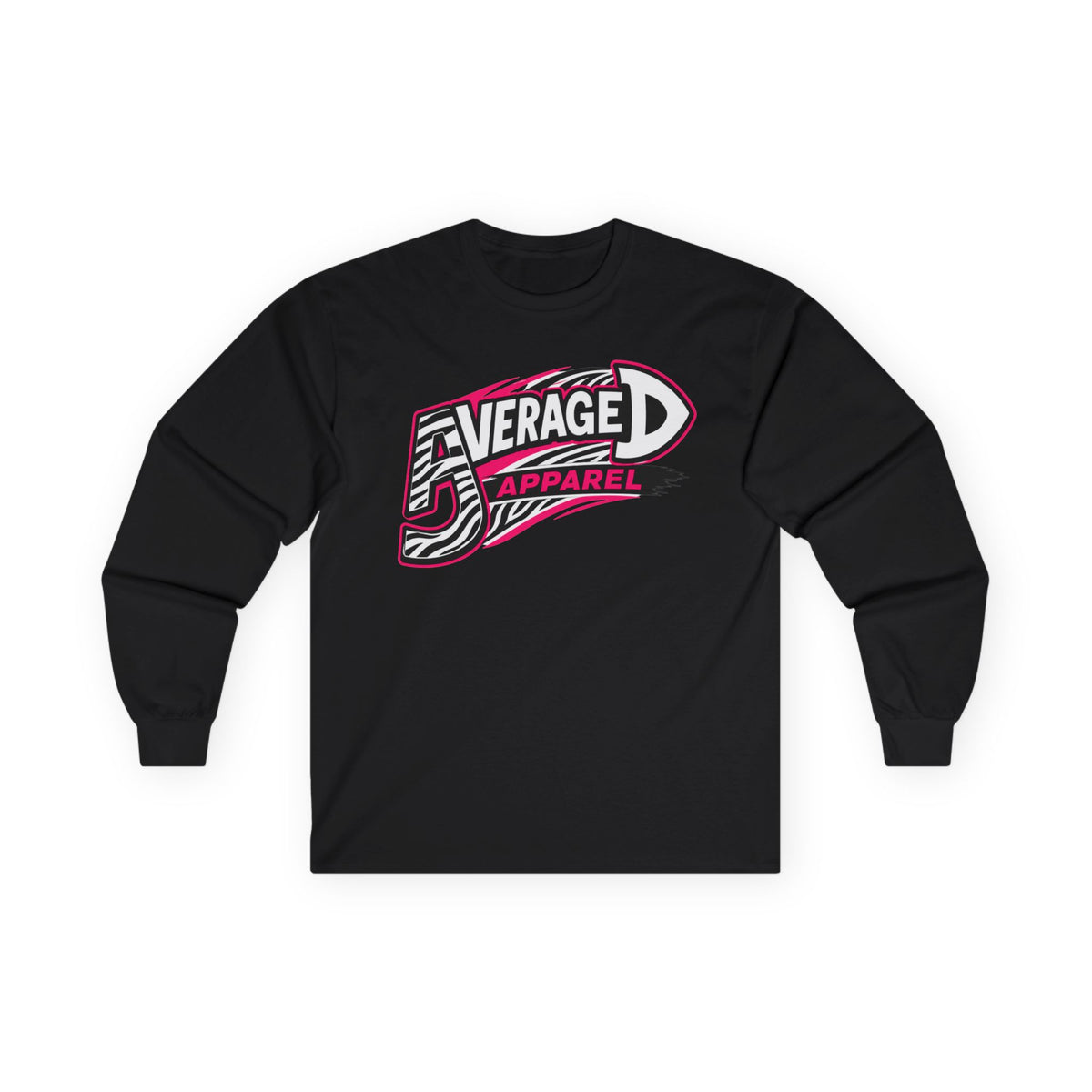Average Apparel Long Sleeve Tee — Retro Sport Logo Shirt