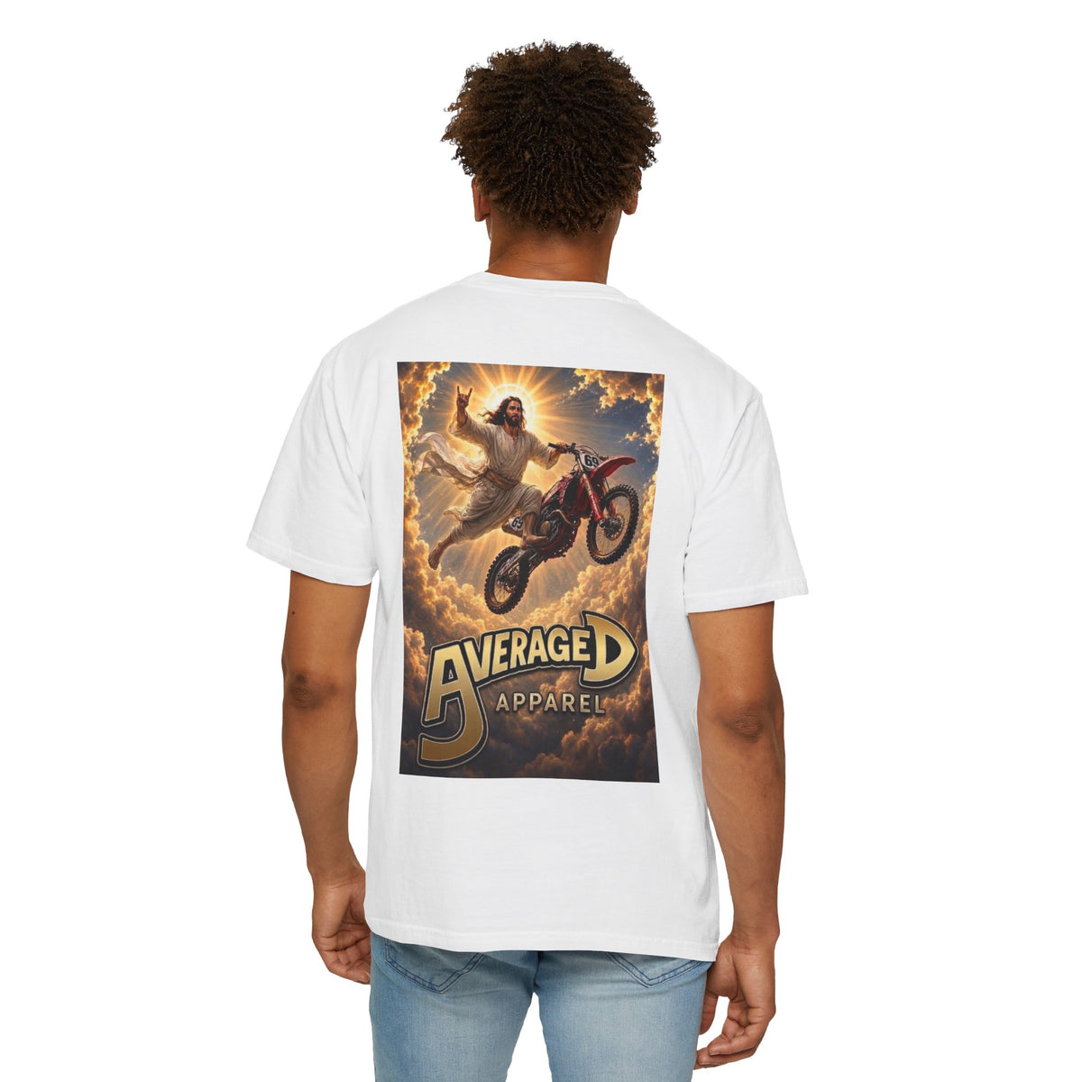 Average D Apparel 'Jesus flyin high' T-Shirt