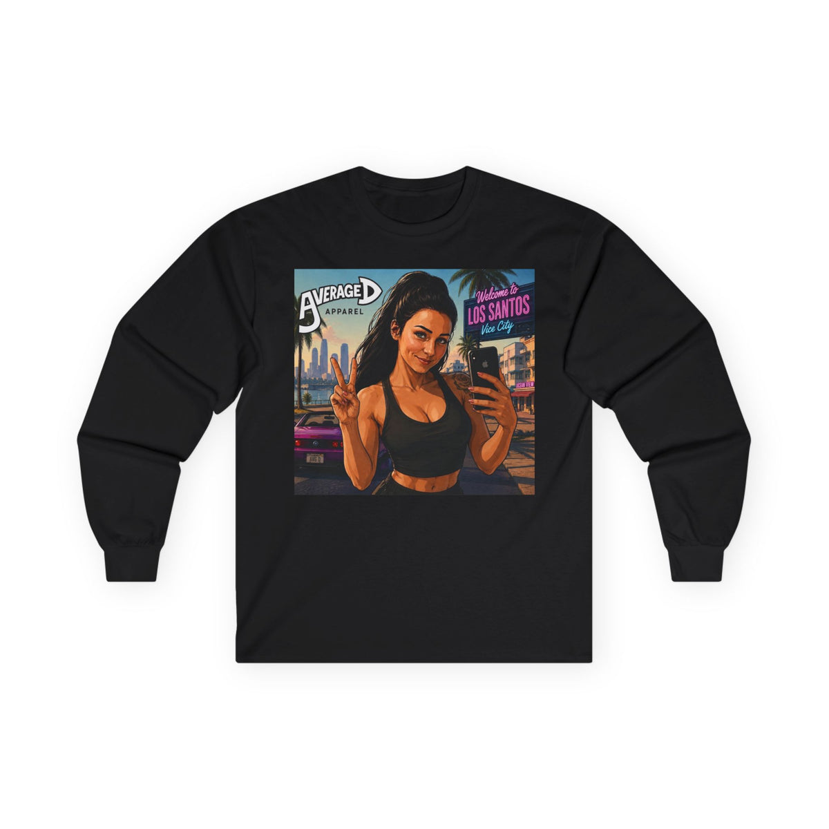 Los Santos Selfie Graphic Long Sleeve Tee