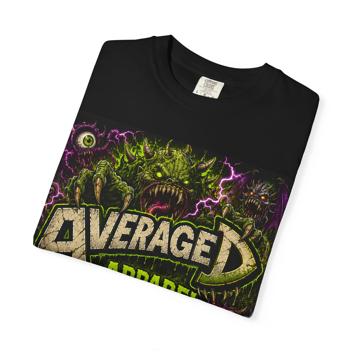 Average Apparel Graphic T‑Shirt — Retro Monster Band Tee