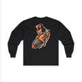 Long Sleeve Tee — Retro Pinup Rocket Biker Shirt