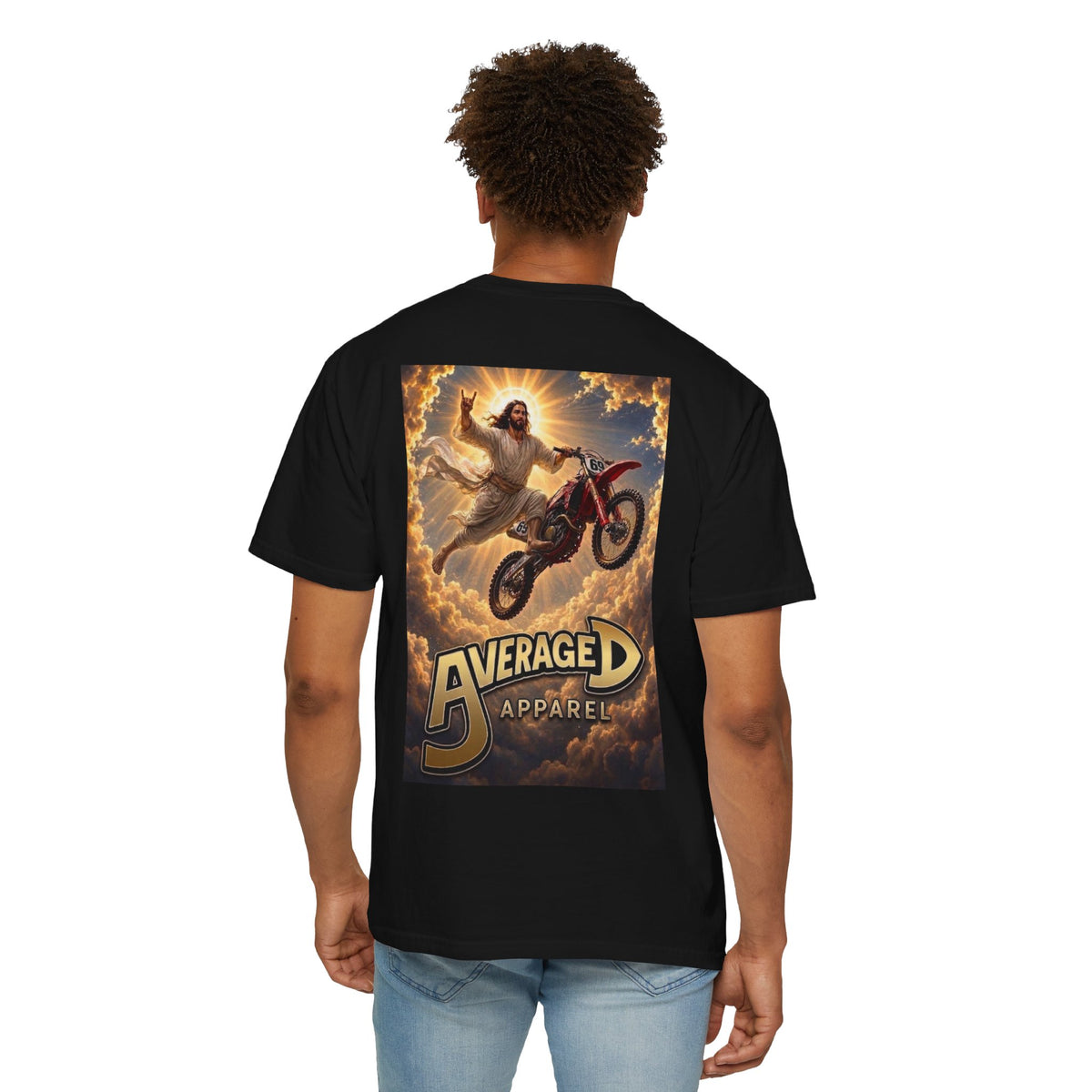 Average D Apparel 'Jesus flyin high' T-Shirt