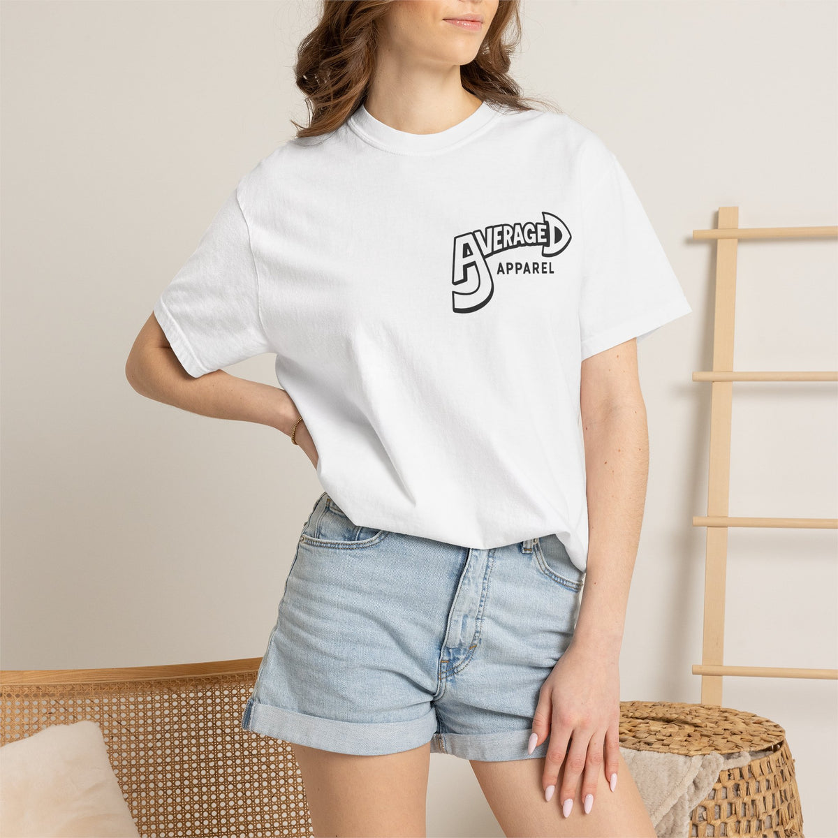 Pin-Up Plus Size Graphic T-Shirt — “Average D Apparel” Retro Pinup Design